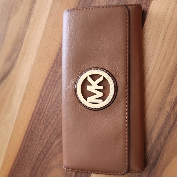 Michael Kors Handbags - Michael Kors Brown Leather Wallet
